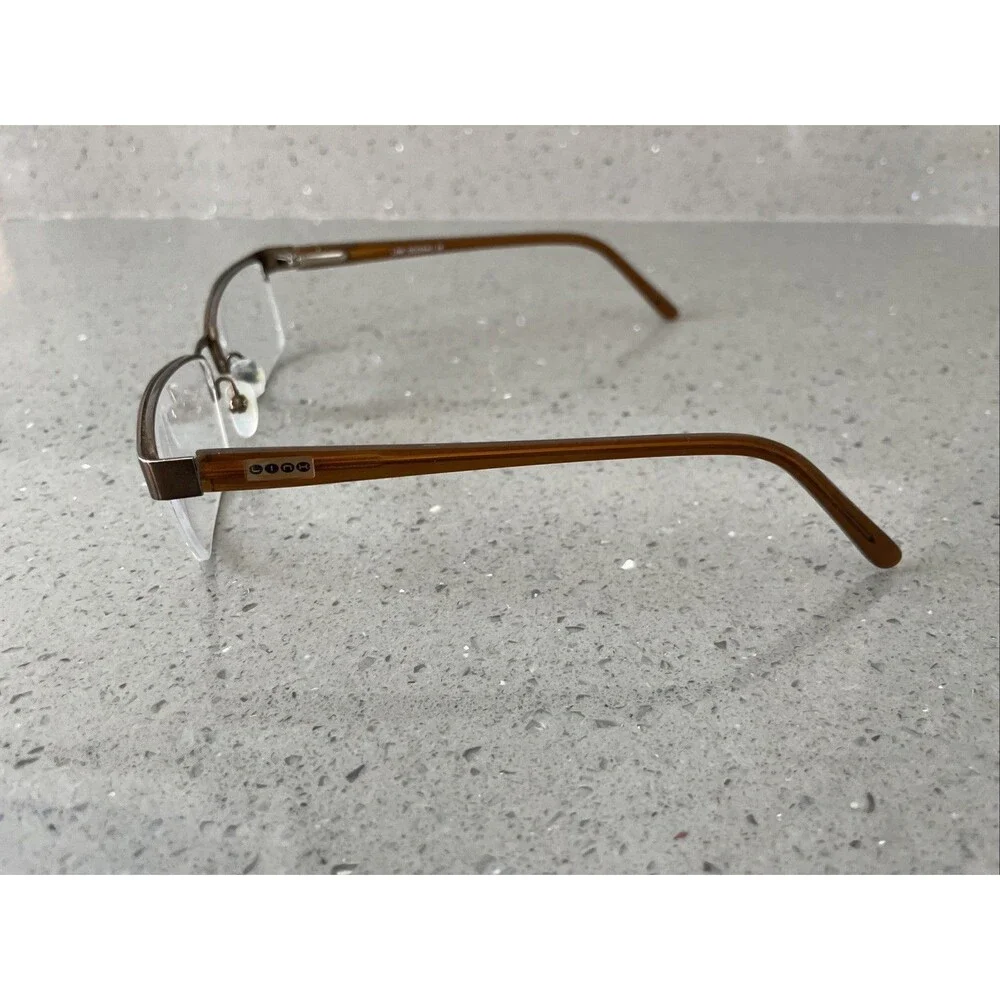 LINK OCCHIALI Eyeglasses LINK2008/N C.24 54-15-138 Brown FRAMES ONLY half rim